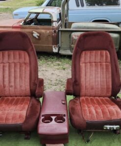 88-94 Silverado Burgundy Bucket Seats And Console