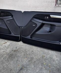 03 to 06 GM door panels fit Silverado gmc sierra Tahoe and many more models custom black with black suade and carbon fiber