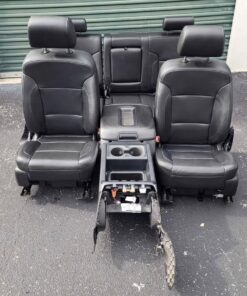 Silverado Sierra black Leather Seats Console