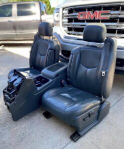 Buy Silverado/Sierra Charcoal Grey OEM leather seats with console