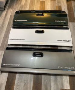Tailgates, Good condition, 1999-2006 Chevy Silverado or GMC Sierra, Green color, white and gray.